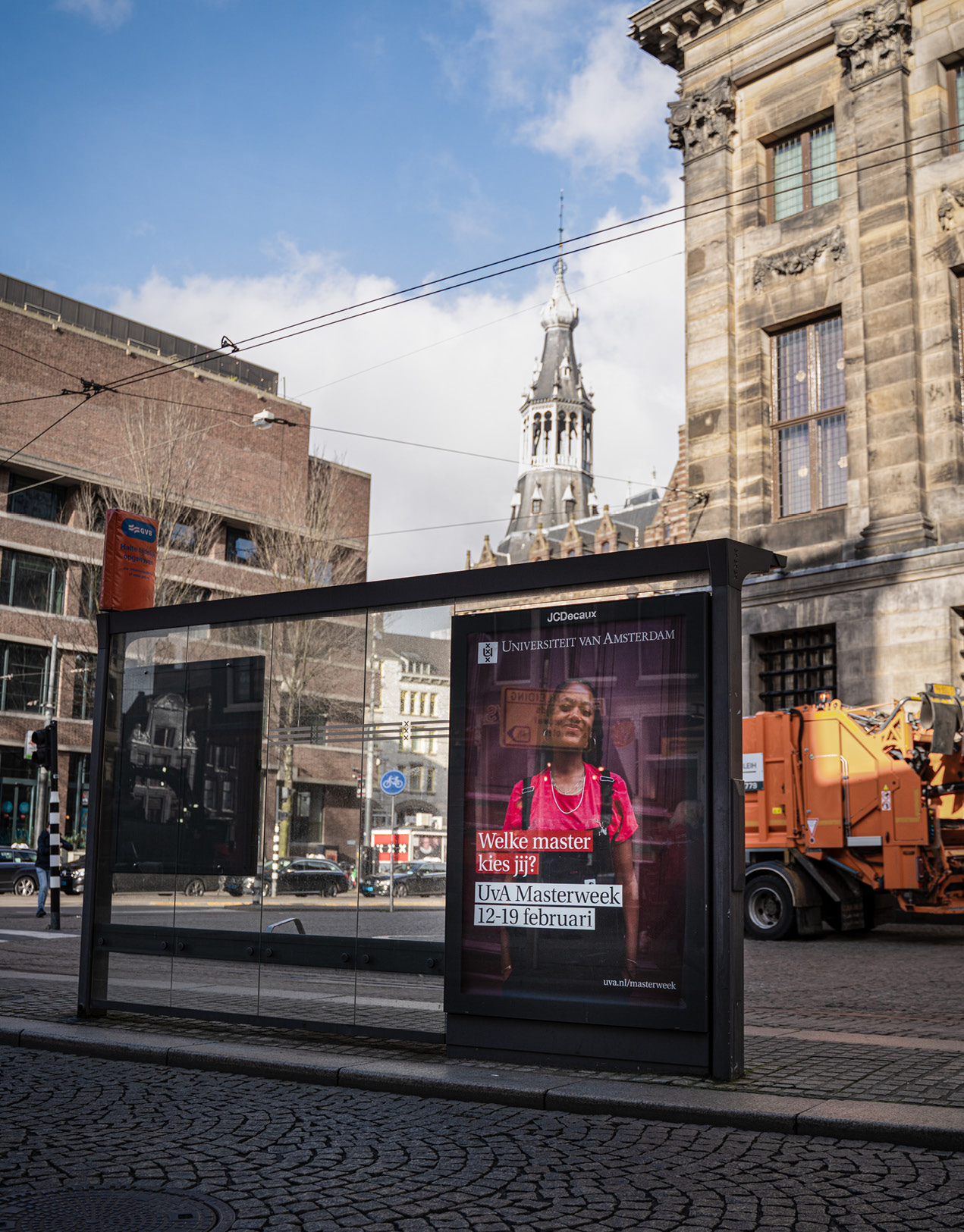 Abri for campagne for the University of Amsterdam